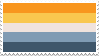 sunset aroace flag stamp.